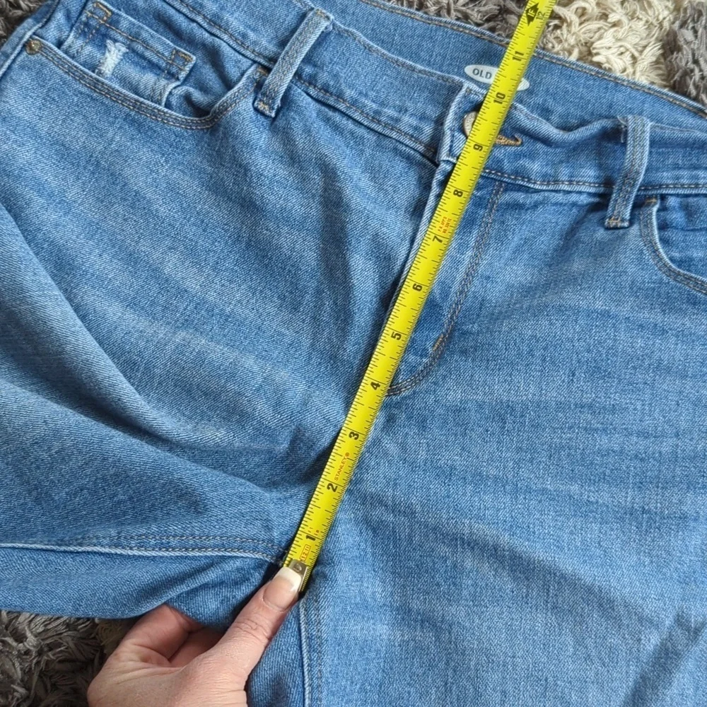 Old Navy Size 10 Denim Jean Bundle Two Pairs Mid And Long Length